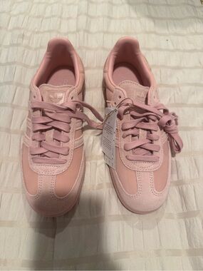 Adidas Samba Women's Pale Pink Suede & Textile Sneaker